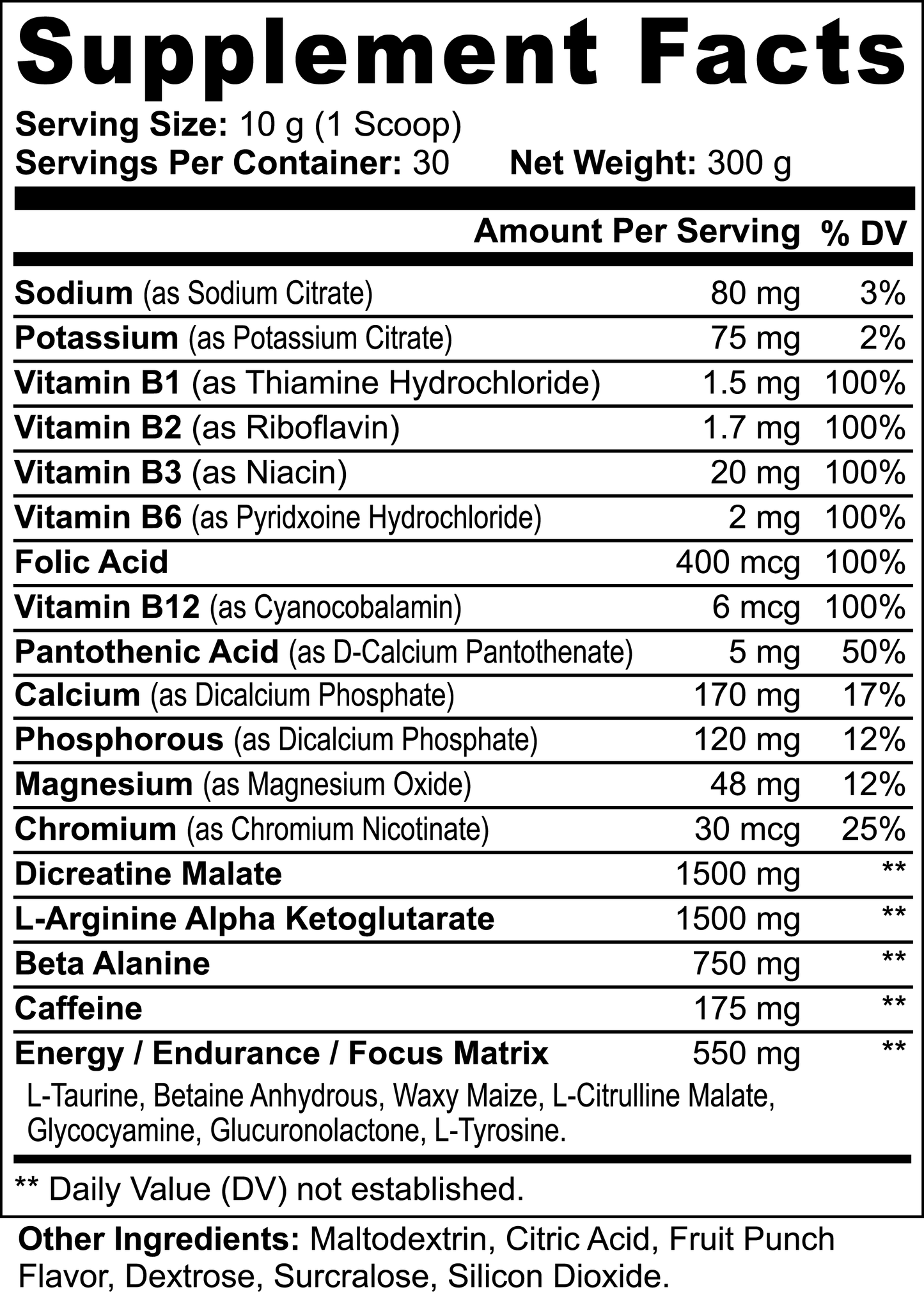 Warrior Mode (Pre-Workout Powder)